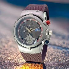 Sleek & Trendy AA1 Hublot Watch for Boys – Silicone Strap, Timeless Style!