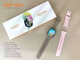 "GW9 Max Kalobee Smartwatch: 2.06'' AMOLED Display, 47mm, Bluetooth Calling & Wireless Charging" - zyrenstore