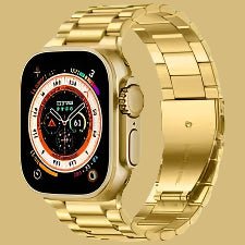 "HK9 Ultra Smart Watch - Premium Metal Golden Strap, Style Meets Innovation!" - zyrenstore