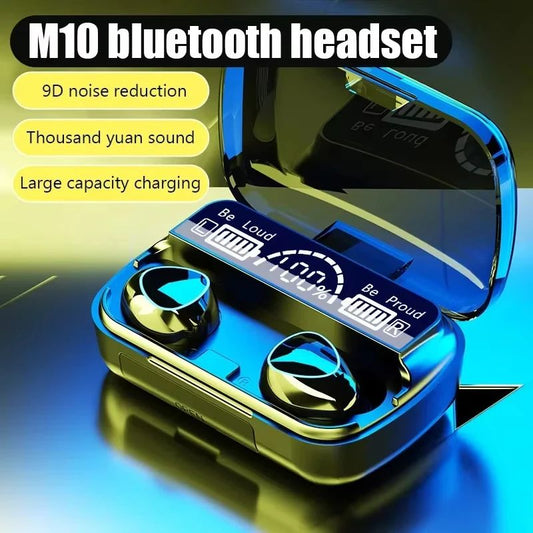 M10 Wireless Bluetooth Headphones Earbuds - Noise - Canceling Sports Headphones with Mic - zyrenstore