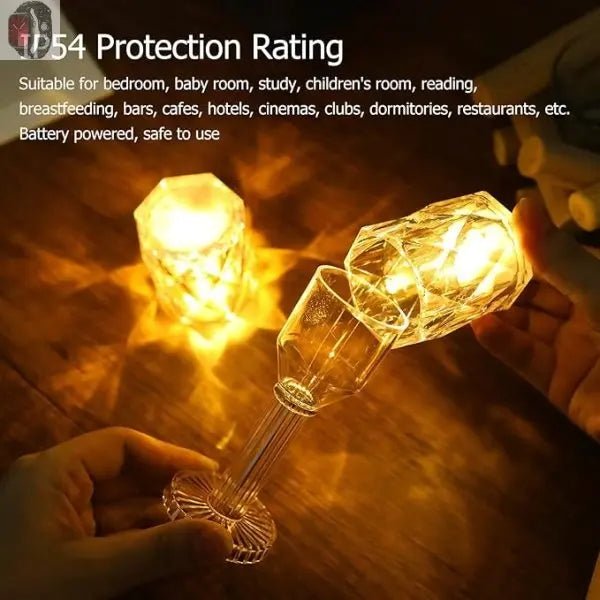 "Mini LED Crystal Lamp – Elegant Decor for Bedroom, Cafe & Bar!" - zyrenstore